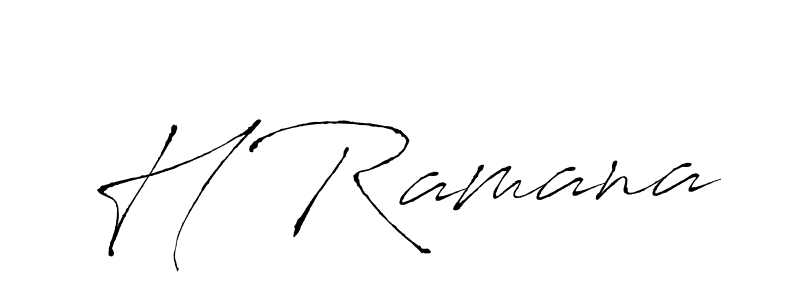 Similarly Antro_Vectra is the best handwritten signature design. Signature creator online .You can use it as an online autograph creator for name H Ramana. H Ramana signature style 6 images and pictures png