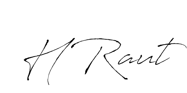 How to make H Raut signature? Antro_Vectra is a professional autograph style. Create handwritten signature for H Raut name. H Raut signature style 6 images and pictures png