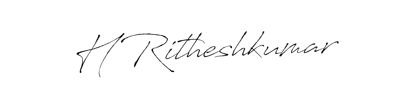 Best and Professional Signature Style for H Ritheshkumar. Antro_Vectra Best Signature Style Collection. H Ritheshkumar signature style 6 images and pictures png