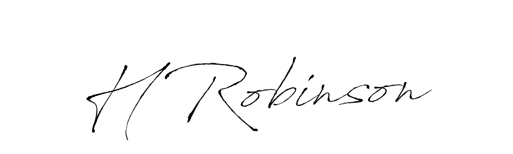 How to make H Robinson signature? Antro_Vectra is a professional autograph style. Create handwritten signature for H Robinson name. H Robinson signature style 6 images and pictures png