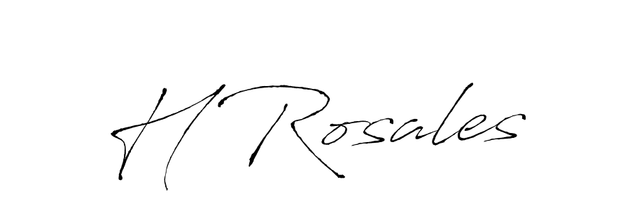 How to make H Rosales signature? Antro_Vectra is a professional autograph style. Create handwritten signature for H Rosales name. H Rosales signature style 6 images and pictures png