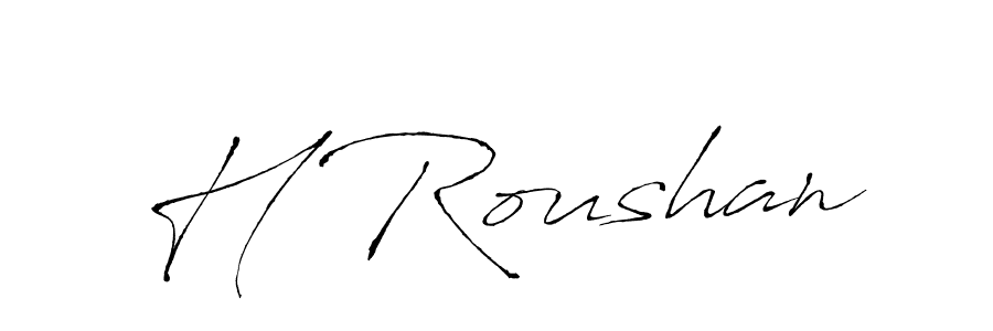 Check out images of Autograph of H Roushan name. Actor H Roushan Signature Style. Antro_Vectra is a professional sign style online. H Roushan signature style 6 images and pictures png