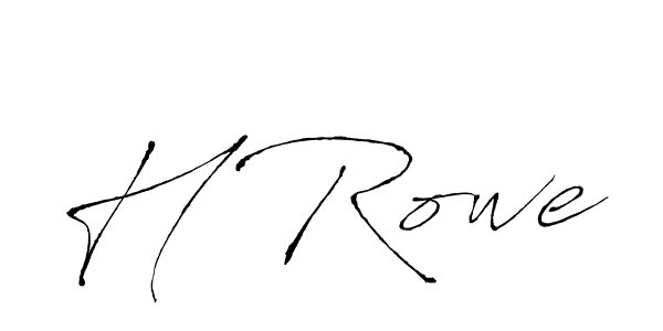 H Rowe stylish signature style. Best Handwritten Sign (Antro_Vectra) for my name. Handwritten Signature Collection Ideas for my name H Rowe. H Rowe signature style 6 images and pictures png