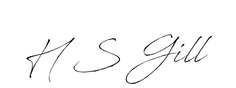 You should practise on your own different ways (Antro_Vectra) to write your name (H S Gill) in signature. don't let someone else do it for you. H S Gill signature style 6 images and pictures png