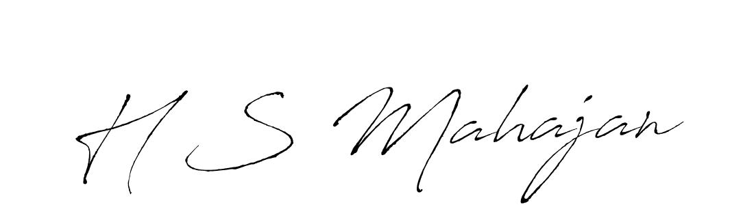 Design your own signature with our free online signature maker. With this signature software, you can create a handwritten (Antro_Vectra) signature for name H S Mahajan. H S Mahajan signature style 6 images and pictures png
