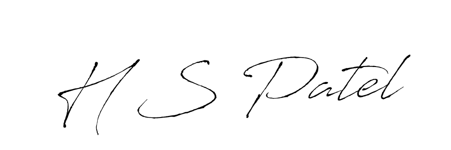 if you are searching for the best signature style for your name H S Patel. so please give up your signature search. here we have designed multiple signature styles  using Antro_Vectra. H S Patel signature style 6 images and pictures png
