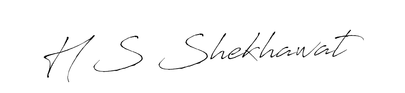 The best way (Antro_Vectra) to make a short signature is to pick only two or three words in your name. The name H S Shekhawat include a total of six letters. For converting this name. H S Shekhawat signature style 6 images and pictures png