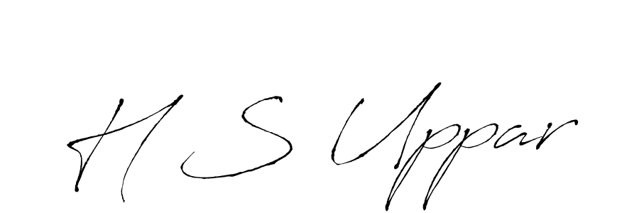 H S Uppar stylish signature style. Best Handwritten Sign (Antro_Vectra) for my name. Handwritten Signature Collection Ideas for my name H S Uppar. H S Uppar signature style 6 images and pictures png