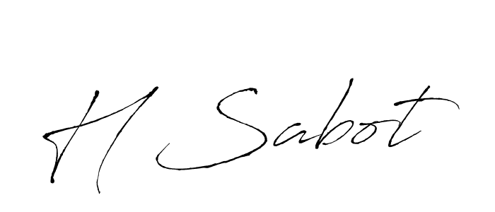 Design your own signature with our free online signature maker. With this signature software, you can create a handwritten (Antro_Vectra) signature for name H Sabot. H Sabot signature style 6 images and pictures png