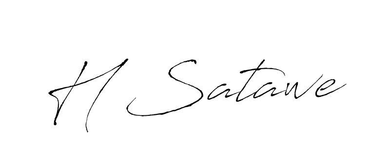 Make a beautiful signature design for name H Satawe. Use this online signature maker to create a handwritten signature for free. H Satawe signature style 6 images and pictures png