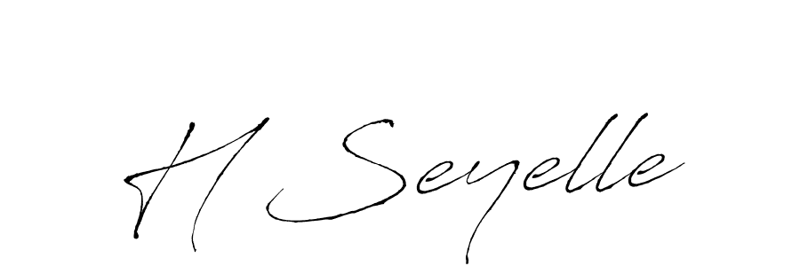 Similarly Antro_Vectra is the best handwritten signature design. Signature creator online .You can use it as an online autograph creator for name H Seyelle. H Seyelle signature style 6 images and pictures png