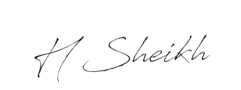 How to make H Sheikh signature? Antro_Vectra is a professional autograph style. Create handwritten signature for H Sheikh name. H Sheikh signature style 6 images and pictures png