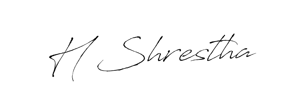 Also we have H Shrestha name is the best signature style. Create professional handwritten signature collection using Antro_Vectra autograph style. H Shrestha signature style 6 images and pictures png