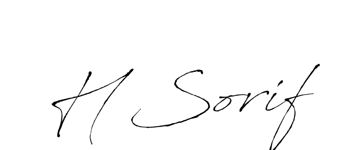 Also You can easily find your signature by using the search form. We will create H Sorif name handwritten signature images for you free of cost using Antro_Vectra sign style. H Sorif signature style 6 images and pictures png