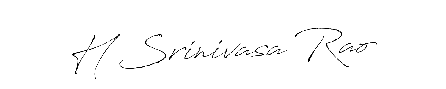 Make a beautiful signature design for name H Srinivasa Rao. With this signature (Antro_Vectra) style, you can create a handwritten signature for free. H Srinivasa Rao signature style 6 images and pictures png