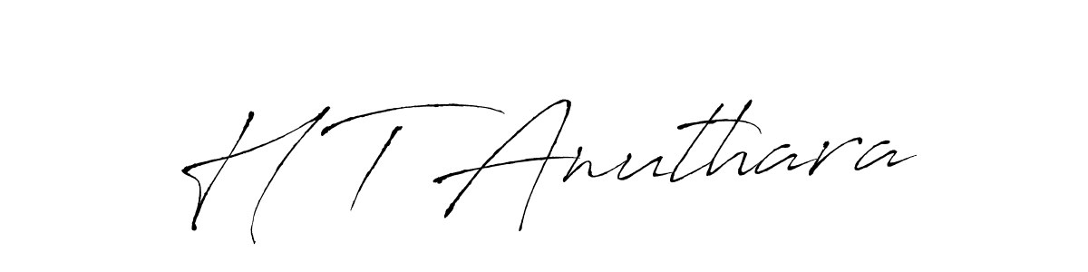 Antro_Vectra is a professional signature style that is perfect for those who want to add a touch of class to their signature. It is also a great choice for those who want to make their signature more unique. Get H T Anuthara name to fancy signature for free. H T Anuthara signature style 6 images and pictures png