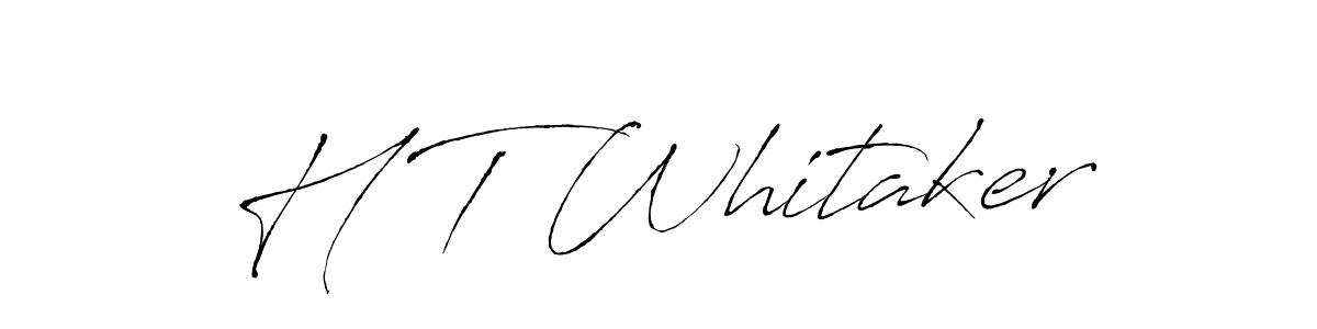 The best way (Antro_Vectra) to make a short signature is to pick only two or three words in your name. The name H T Whitaker include a total of six letters. For converting this name. H T Whitaker signature style 6 images and pictures png