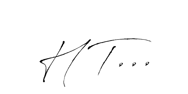 You should practise on your own different ways (Antro_Vectra) to write your name (H T...) in signature. don't let someone else do it for you. H T... signature style 6 images and pictures png