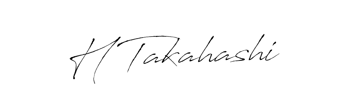 Design your own signature with our free online signature maker. With this signature software, you can create a handwritten (Antro_Vectra) signature for name H Takahashi. H Takahashi signature style 6 images and pictures png
