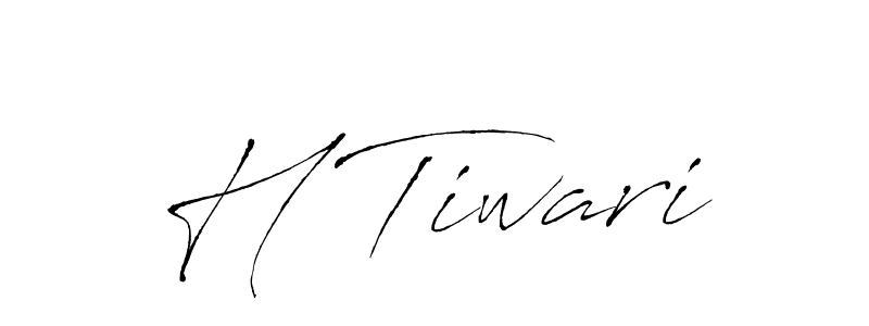 Design your own signature with our free online signature maker. With this signature software, you can create a handwritten (Antro_Vectra) signature for name H Tiwari. H Tiwari signature style 6 images and pictures png