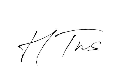 The best way (Antro_Vectra) to make a short signature is to pick only two or three words in your name. The name H Tns include a total of six letters. For converting this name. H Tns signature style 6 images and pictures png