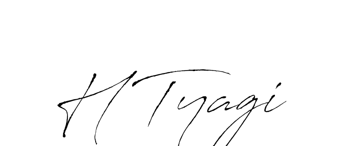 Make a beautiful signature design for name H Tyagi. Use this online signature maker to create a handwritten signature for free. H Tyagi signature style 6 images and pictures png