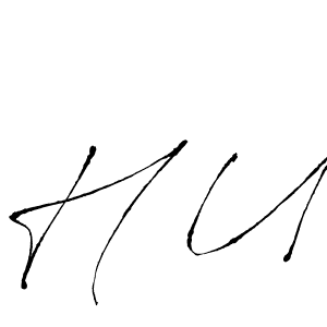 Antro_Vectra is a professional signature style that is perfect for those who want to add a touch of class to their signature. It is also a great choice for those who want to make their signature more unique. Get H U name to fancy signature for free. H U signature style 6 images and pictures png