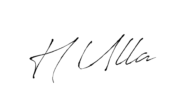 Best and Professional Signature Style for H Ulla. Antro_Vectra Best Signature Style Collection. H Ulla signature style 6 images and pictures png