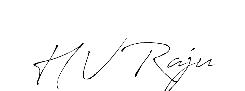 Create a beautiful signature design for name H V Raju. With this signature (Antro_Vectra) fonts, you can make a handwritten signature for free. H V Raju signature style 6 images and pictures png
