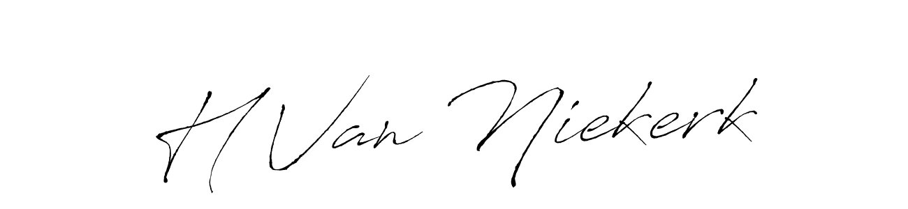 Also You can easily find your signature by using the search form. We will create H Van Niekerk name handwritten signature images for you free of cost using Antro_Vectra sign style. H Van Niekerk signature style 6 images and pictures png