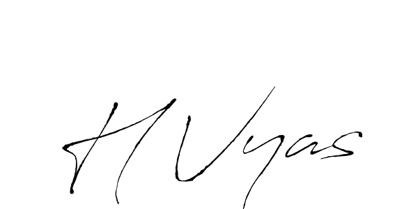 This is the best signature style for the H Vyas name. Also you like these signature font (Antro_Vectra). Mix name signature. H Vyas signature style 6 images and pictures png