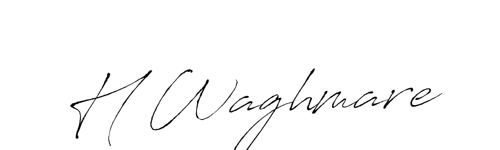 Antro_Vectra is a professional signature style that is perfect for those who want to add a touch of class to their signature. It is also a great choice for those who want to make their signature more unique. Get H Waghmare name to fancy signature for free. H Waghmare signature style 6 images and pictures png