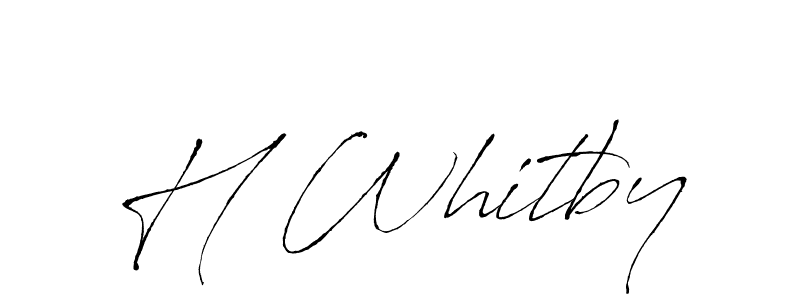 H Whitby stylish signature style. Best Handwritten Sign (Antro_Vectra) for my name. Handwritten Signature Collection Ideas for my name H Whitby. H Whitby signature style 6 images and pictures png