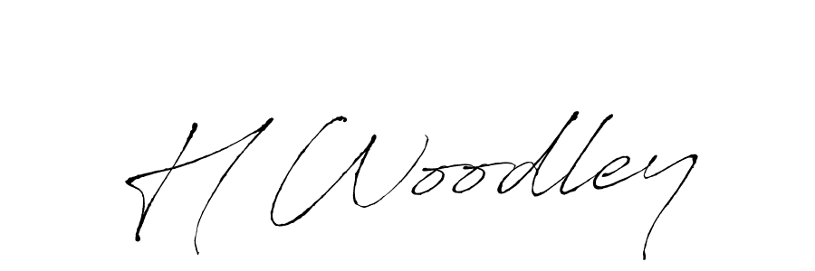 Make a beautiful signature design for name H Woodley. With this signature (Antro_Vectra) style, you can create a handwritten signature for free. H Woodley signature style 6 images and pictures png
