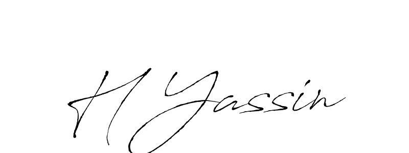 How to make H Yassin signature? Antro_Vectra is a professional autograph style. Create handwritten signature for H Yassin name. H Yassin signature style 6 images and pictures png