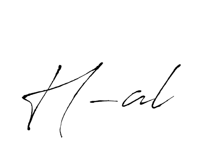 H-al stylish signature style. Best Handwritten Sign (Antro_Vectra) for my name. Handwritten Signature Collection Ideas for my name H-al. H-al signature style 6 images and pictures png