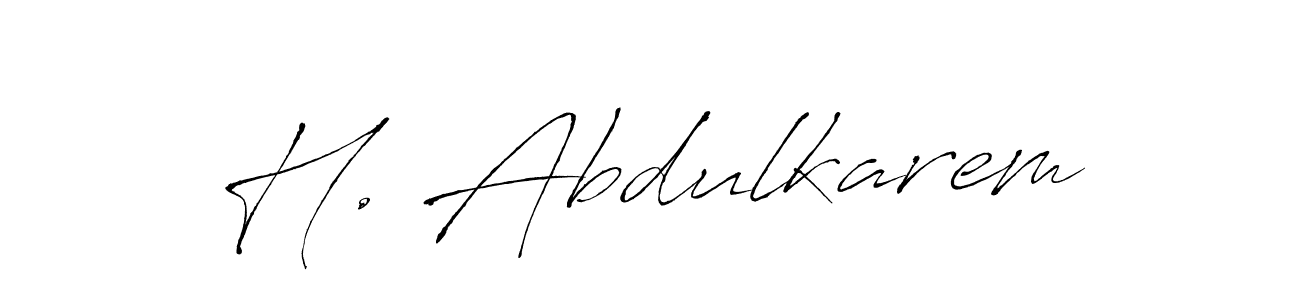 Here are the top 10 professional signature styles for the name H. Abdulkarem. These are the best autograph styles you can use for your name. H. Abdulkarem signature style 6 images and pictures png