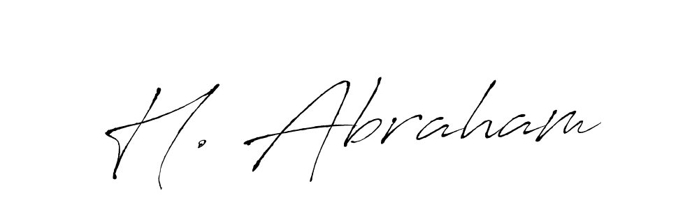 H. Abraham stylish signature style. Best Handwritten Sign (Antro_Vectra) for my name. Handwritten Signature Collection Ideas for my name H. Abraham. H. Abraham signature style 6 images and pictures png