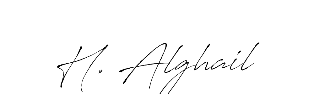 H. Alghail stylish signature style. Best Handwritten Sign (Antro_Vectra) for my name. Handwritten Signature Collection Ideas for my name H. Alghail. H. Alghail signature style 6 images and pictures png