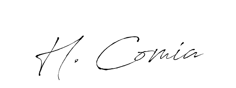 How to Draw H. Comia signature style? Antro_Vectra is a latest design signature styles for name H. Comia. H. Comia signature style 6 images and pictures png