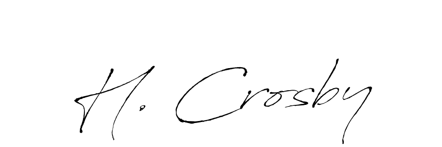 Use a signature maker to create a handwritten signature online. With this signature software, you can design (Antro_Vectra) your own signature for name H. Crosby. H. Crosby signature style 6 images and pictures png