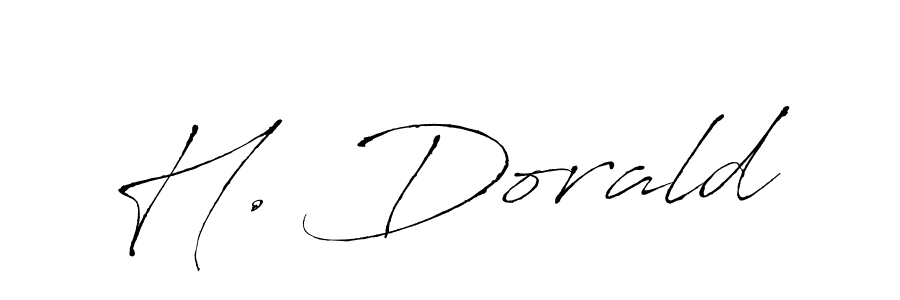 You should practise on your own different ways (Antro_Vectra) to write your name (H. Dorald) in signature. don't let someone else do it for you. H. Dorald signature style 6 images and pictures png