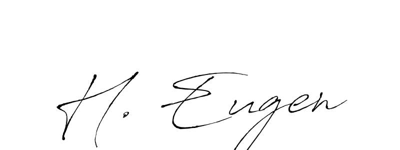 if you are searching for the best signature style for your name H. Eugen. so please give up your signature search. here we have designed multiple signature styles  using Antro_Vectra. H. Eugen signature style 6 images and pictures png