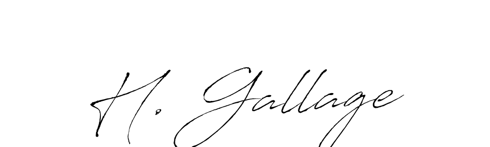 It looks lik you need a new signature style for name H. Gallage. Design unique handwritten (Antro_Vectra) signature with our free signature maker in just a few clicks. H. Gallage signature style 6 images and pictures png