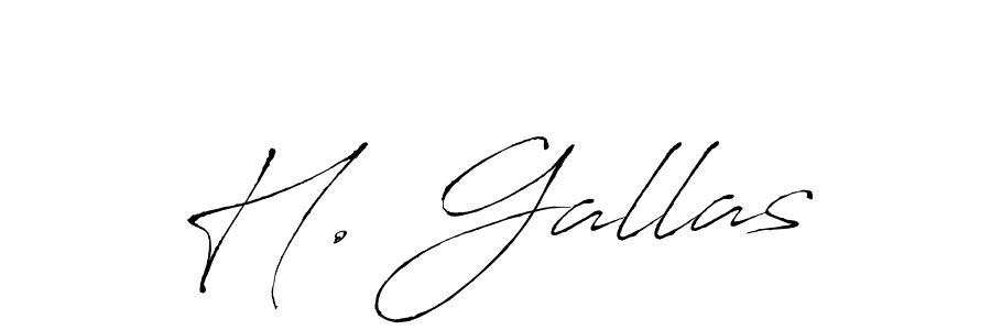 This is the best signature style for the H. Gallas name. Also you like these signature font (Antro_Vectra). Mix name signature. H. Gallas signature style 6 images and pictures png