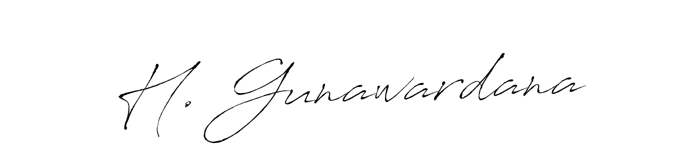 You can use this online signature creator to create a handwritten signature for the name H. Gunawardana. This is the best online autograph maker. H. Gunawardana signature style 6 images and pictures png