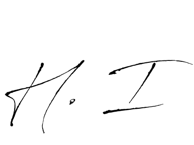 Similarly Antro_Vectra is the best handwritten signature design. Signature creator online .You can use it as an online autograph creator for name H. I. H. I signature style 6 images and pictures png