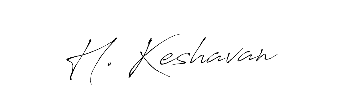 How to make H. Keshavan signature? Antro_Vectra is a professional autograph style. Create handwritten signature for H. Keshavan name. H. Keshavan signature style 6 images and pictures png