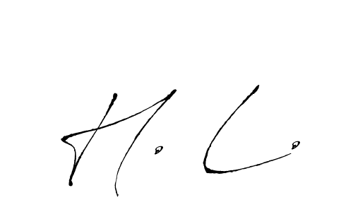 This is the best signature style for the H. L. name. Also you like these signature font (Antro_Vectra). Mix name signature. H. L. signature style 6 images and pictures png
