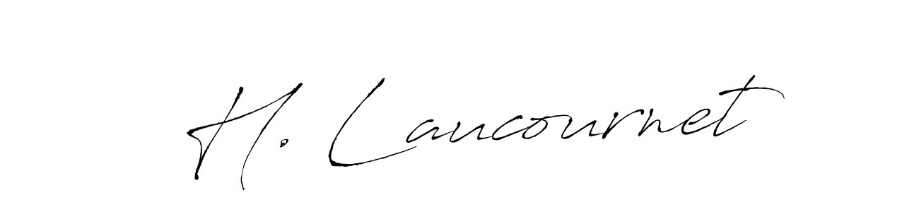 if you are searching for the best signature style for your name H. Laucournet. so please give up your signature search. here we have designed multiple signature styles  using Antro_Vectra. H. Laucournet signature style 6 images and pictures png